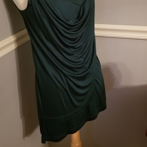 White House Black Market dressy winter green top - Picture 6 of 8